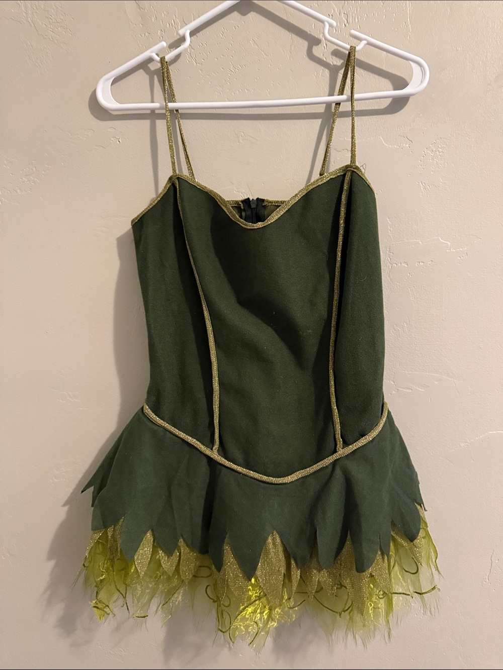 DC Comics Green Fairy Costume Dress with Lime Trim